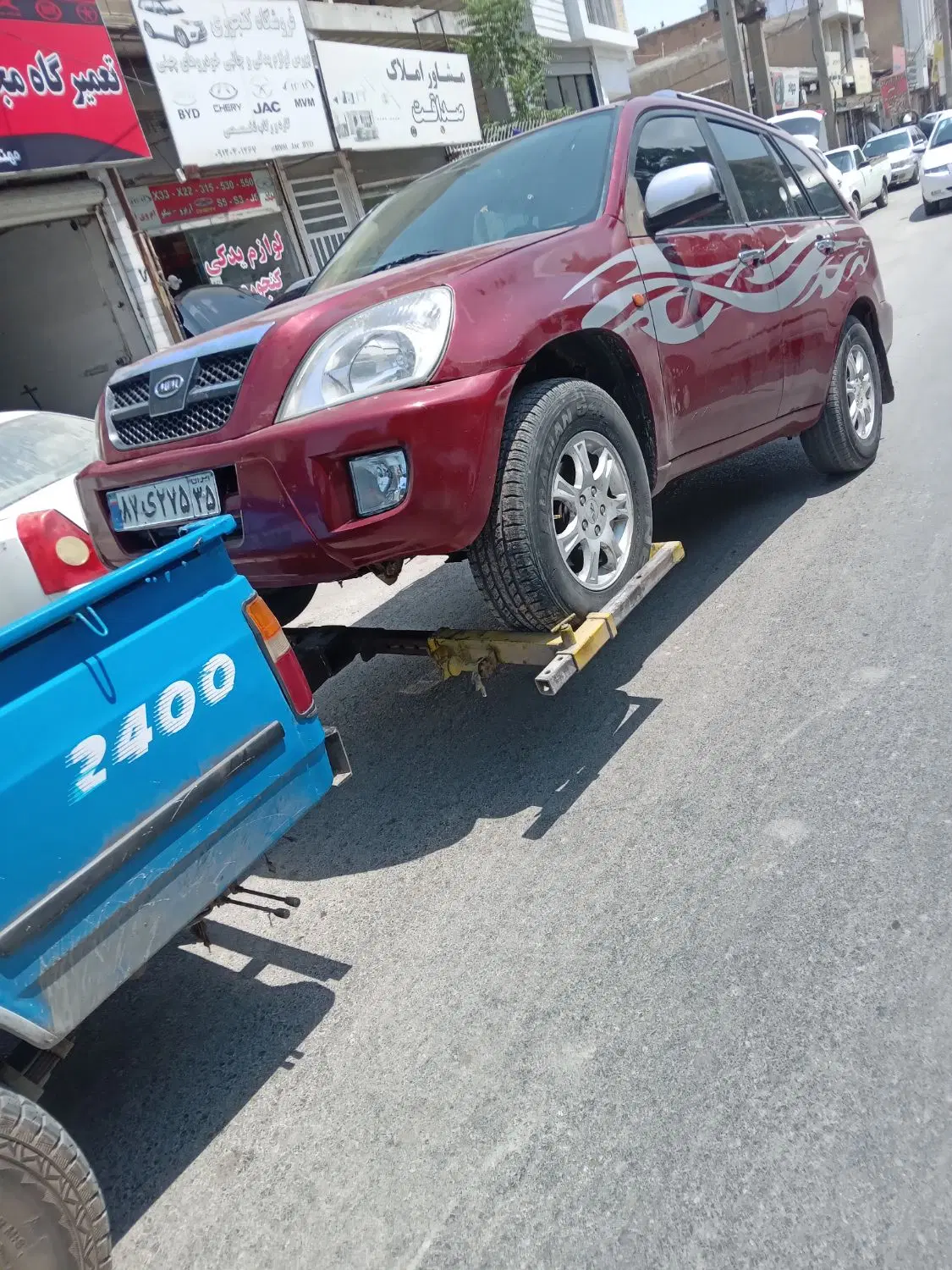 امداد خودرو شبانه روزی یدک کش چرثقیل خودرو بر|خدمات حمل و نقل|کرمانشاه, |دیوار