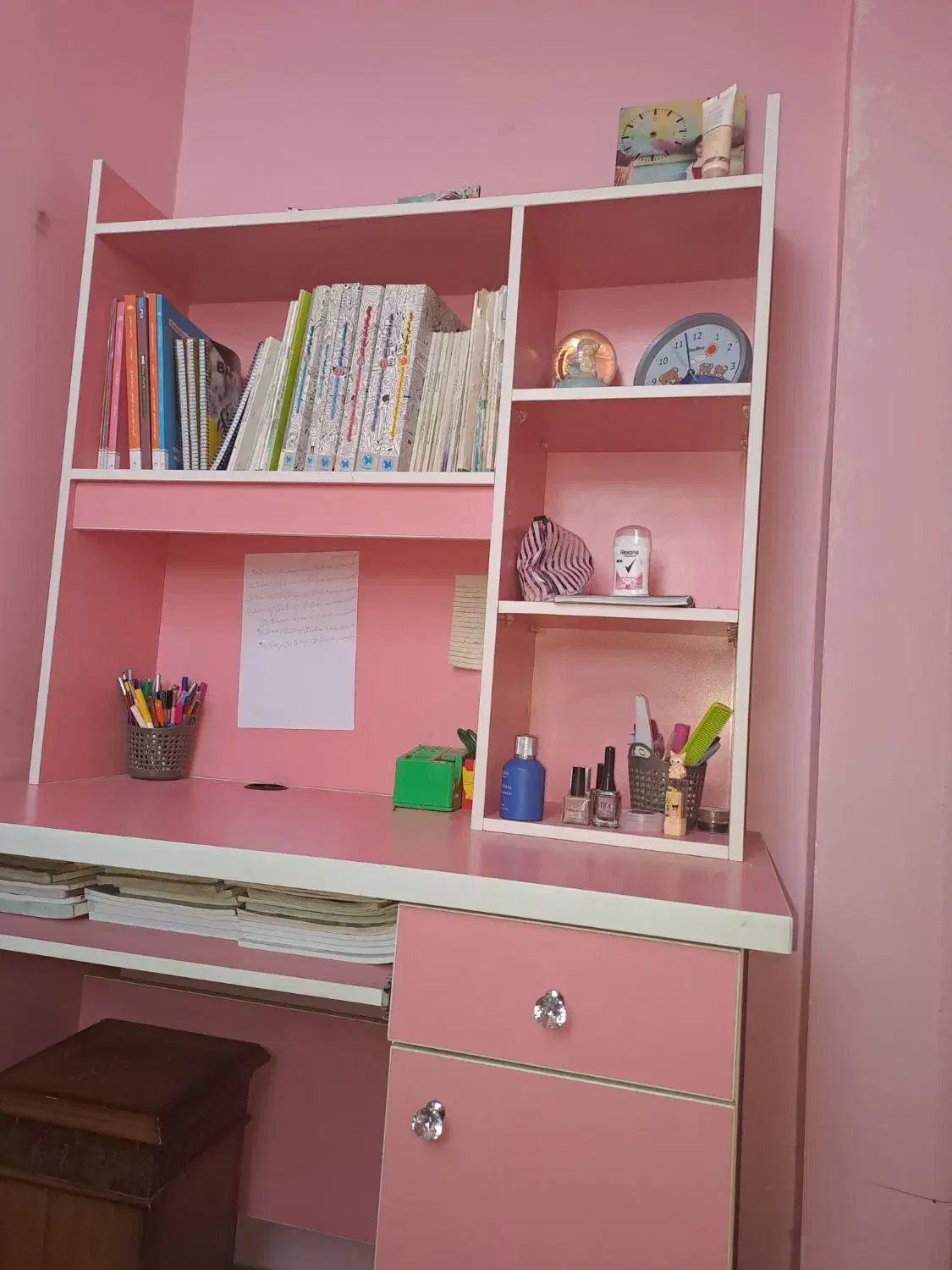 میز تحریروکتابخانه|میز تحریر و کامپیوتر|خسروشاه, |دیوار