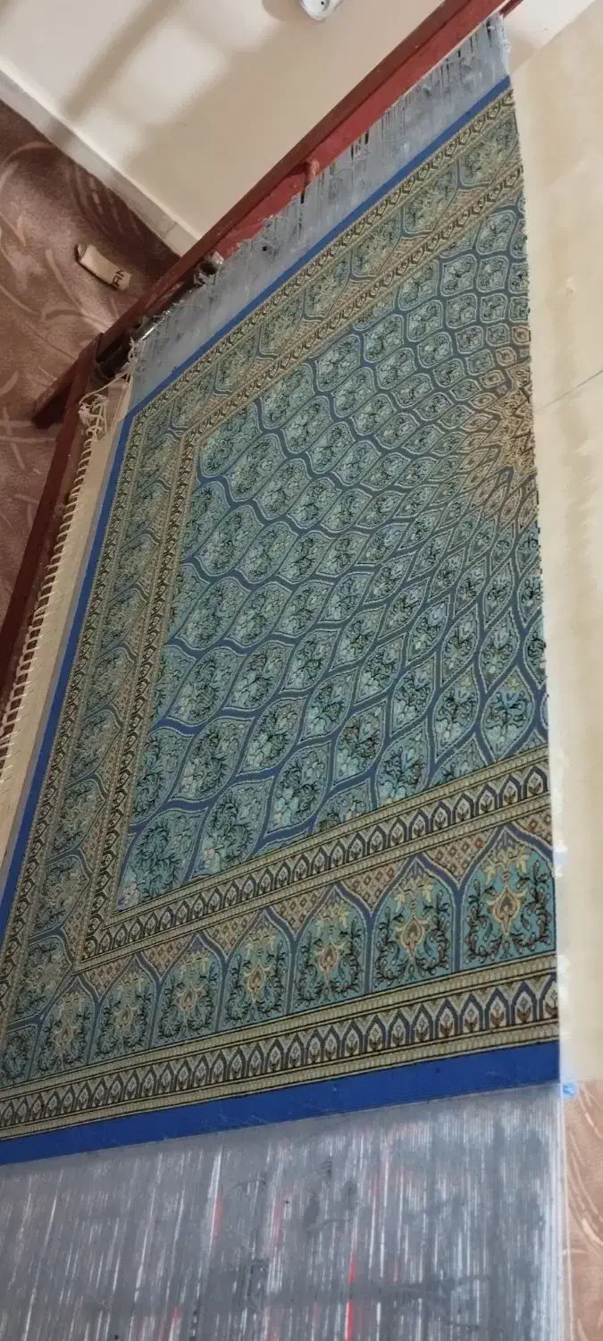 فرش دستباف زرنیم ابریسم|فرش|زنجان, |دیوار