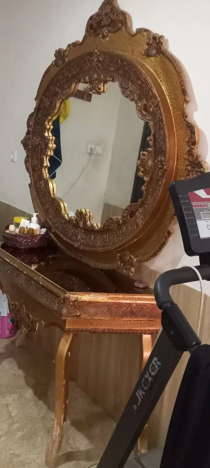 آینه کنسول تمام چوب راش|بوفه، ویترین، کنسول|نیشابور, مدرس|دیوار