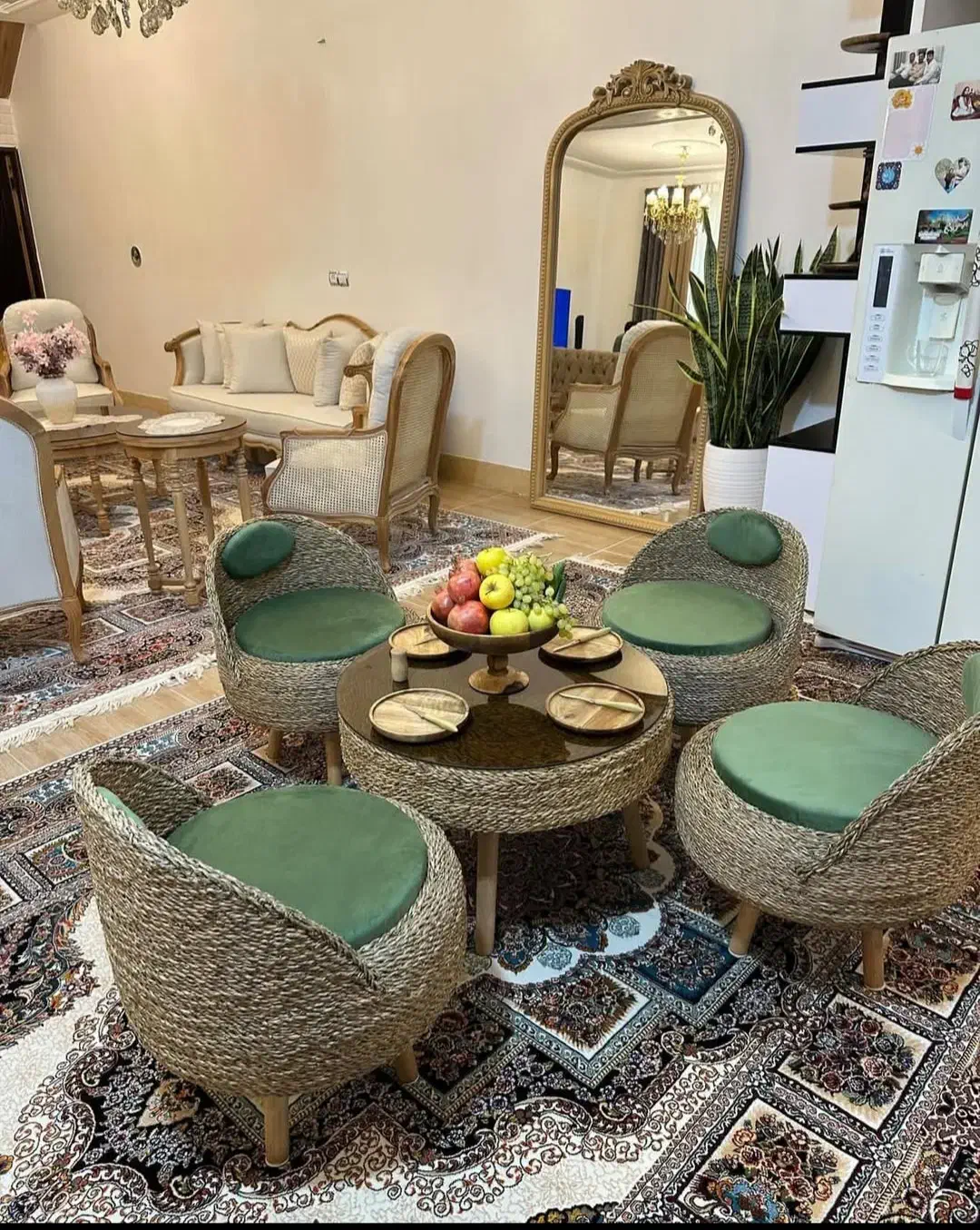میزوصندلی حصیری تخفیف جشنواره فقط تا تکمیل ظرفیت|مبلمان خانگی و میز عسلی|کرمانشاه, |دیوار