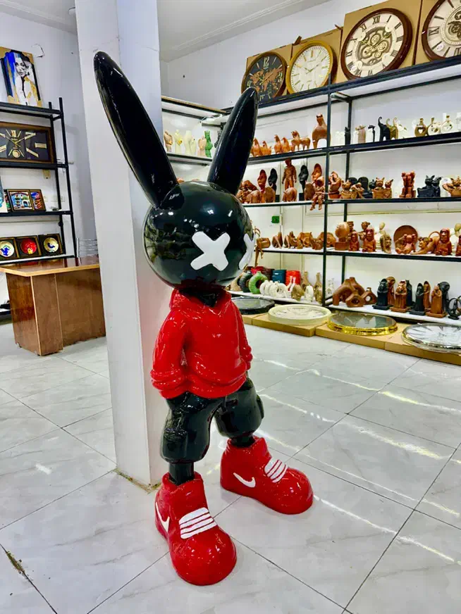 خرگوش فایبرگلس سگ میزبان..|مجسمه، تندیس، ماکت|اهواز, کمپلو جنوبی|دیوار