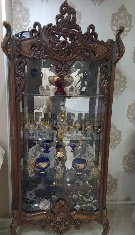 بوفه چوبی 4طبقه|بوفه، ویترین، کنسول|تبریز, |دیوار