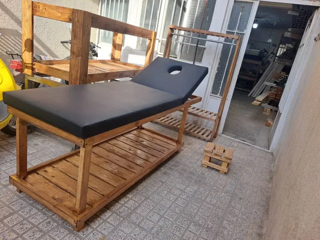 تخت فشیال و ماساژ تمام چوب تشک طبی|آرایشگاه و سالن‌های زیبایی|اصفهان, شمس آباد|دیوار