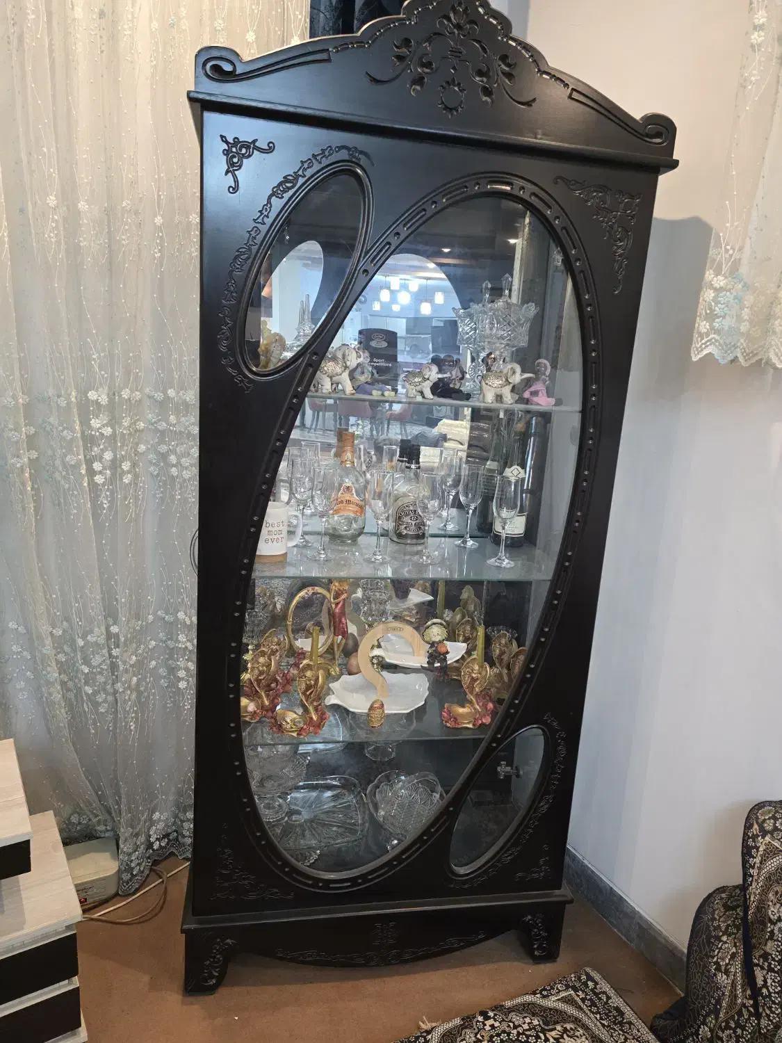 بوفه چوبی|بوفه، ویترین، کنسول|شیراز, شریف‌آباد|دیوار