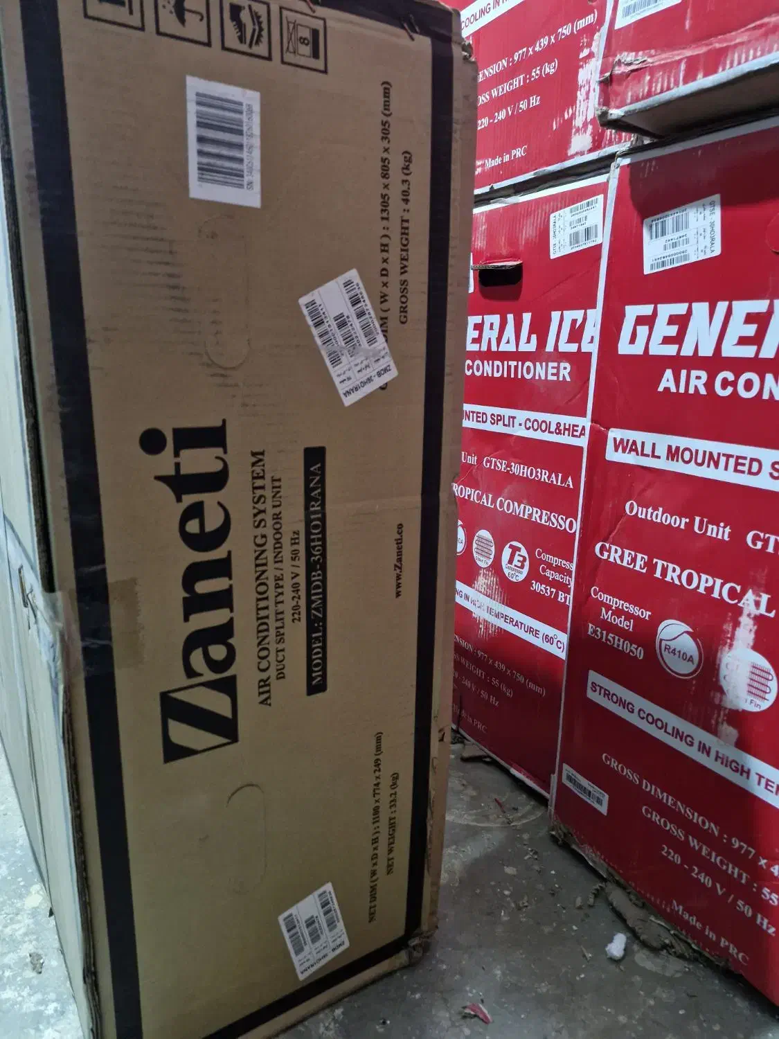 داکت اسپیلت زانتی ۳۶۰۰۰|کولر گازی و فنکوئل|کرج, باغستان|دیوار