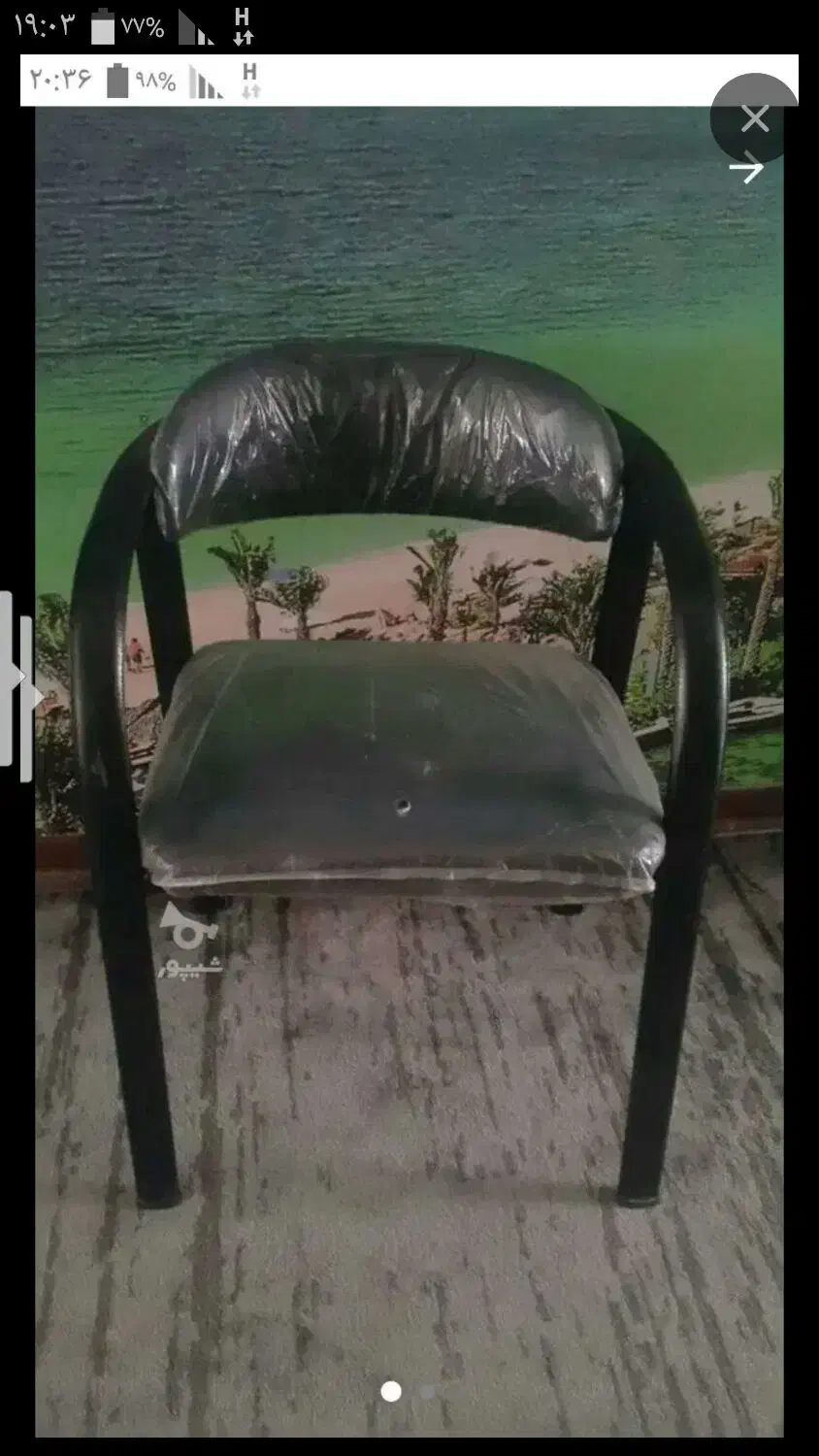 صندلی انتظار کاملا نو استفاده نشده|صندلی و نیمکت|ساری, |دیوار