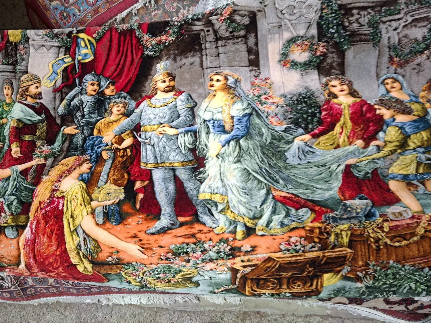 تابلو فرش دستبافت تاج گذاری ذرع و نیم|تابلو فرش|تهران, ونک|دیوار