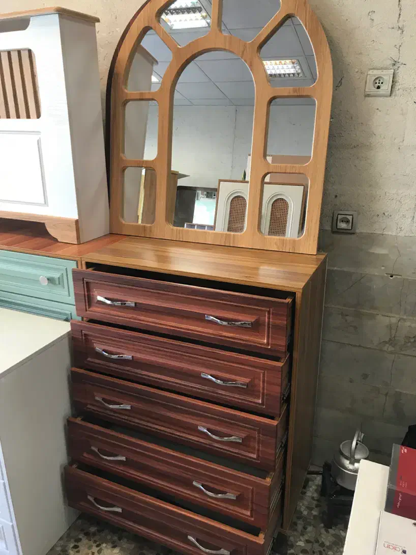 دراور طرح چوب با آینه|جاکفشی، کمد، دراور|پرند, فاز ۲|دیوار