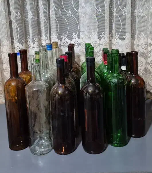 بطری شیشه یک لیتری|ظروف نگهدارنده، پلاستیکی، یکبارمصرف|فردیس, نسترن غربی|دیوار