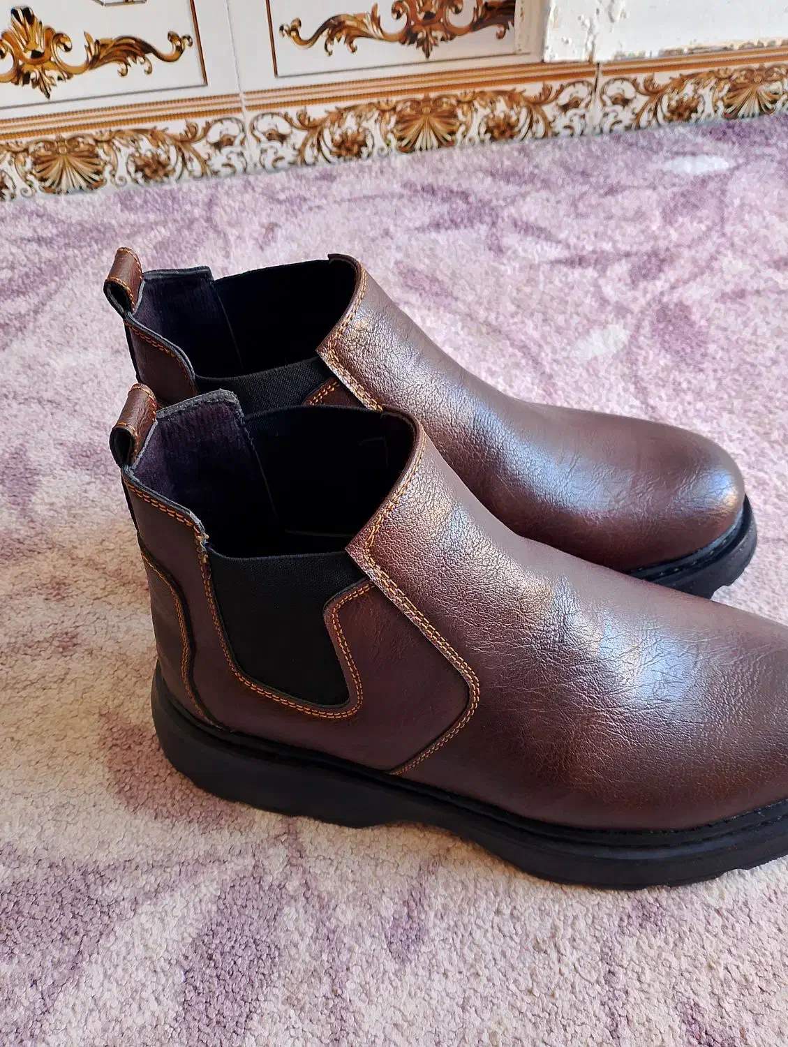 نیم بوت چرم اصل چرمی سایز41|کیف، کفش، کمربند|شوش, |دیوار