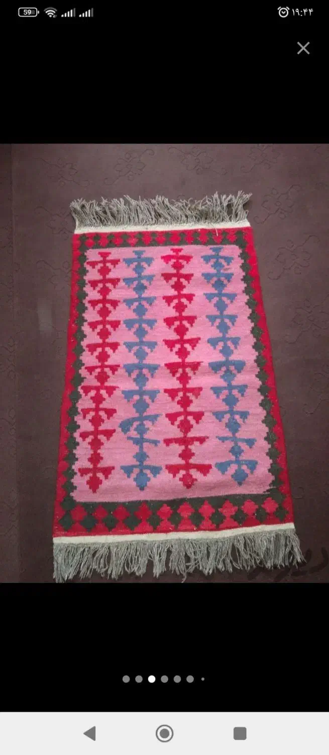 گلیم محلی|گلیم، جاجیم، گبه|اصفهان, بهارستان|دیوار