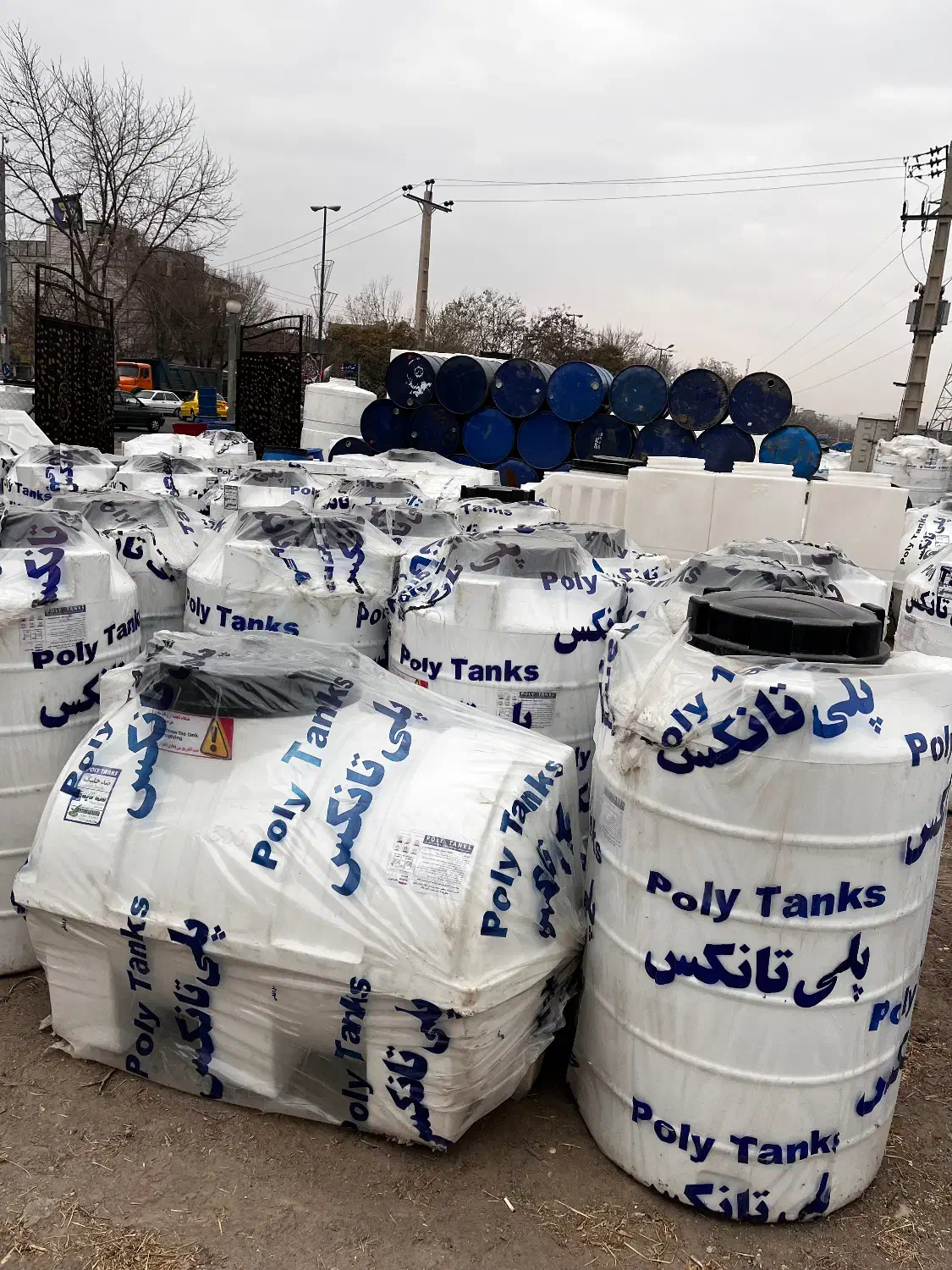 مخزن آب پلاستیکی و گالوانیزه|مصالح و تجهیزات ساختمان|باسمنج, |دیوار