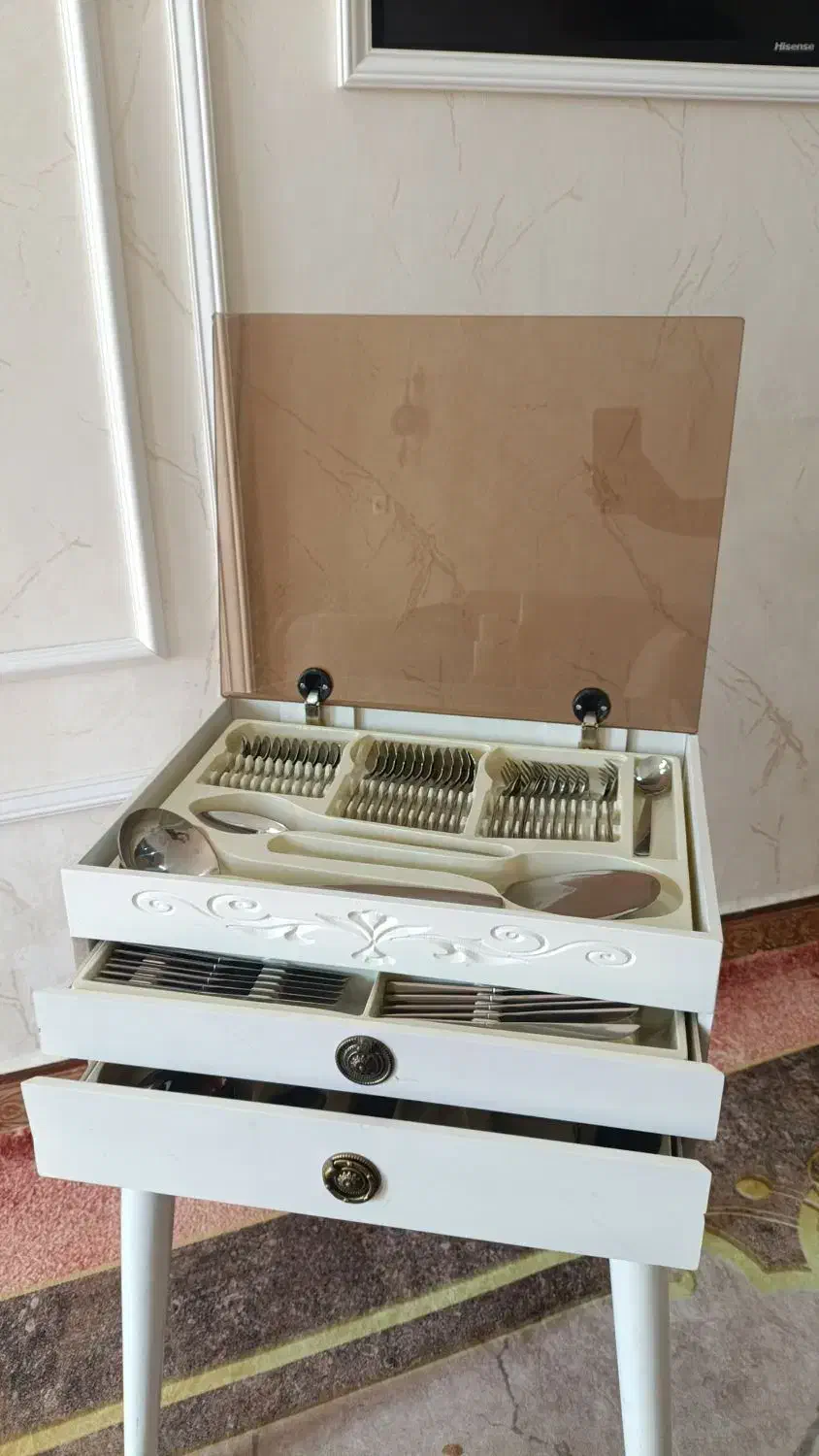 کنسول قاشق چنگال|آب‌چکان و نظم‌دهنده ظروف|بندر ماهشهر, |دیوار