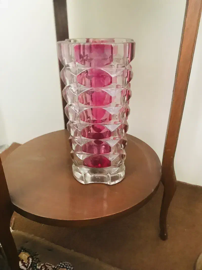 گلدان کریستال فرانسه اصل شیک و قدیمی|کلکسیون اشیاء عتیقه|تهران, چهارصد دستگاه|دیوار