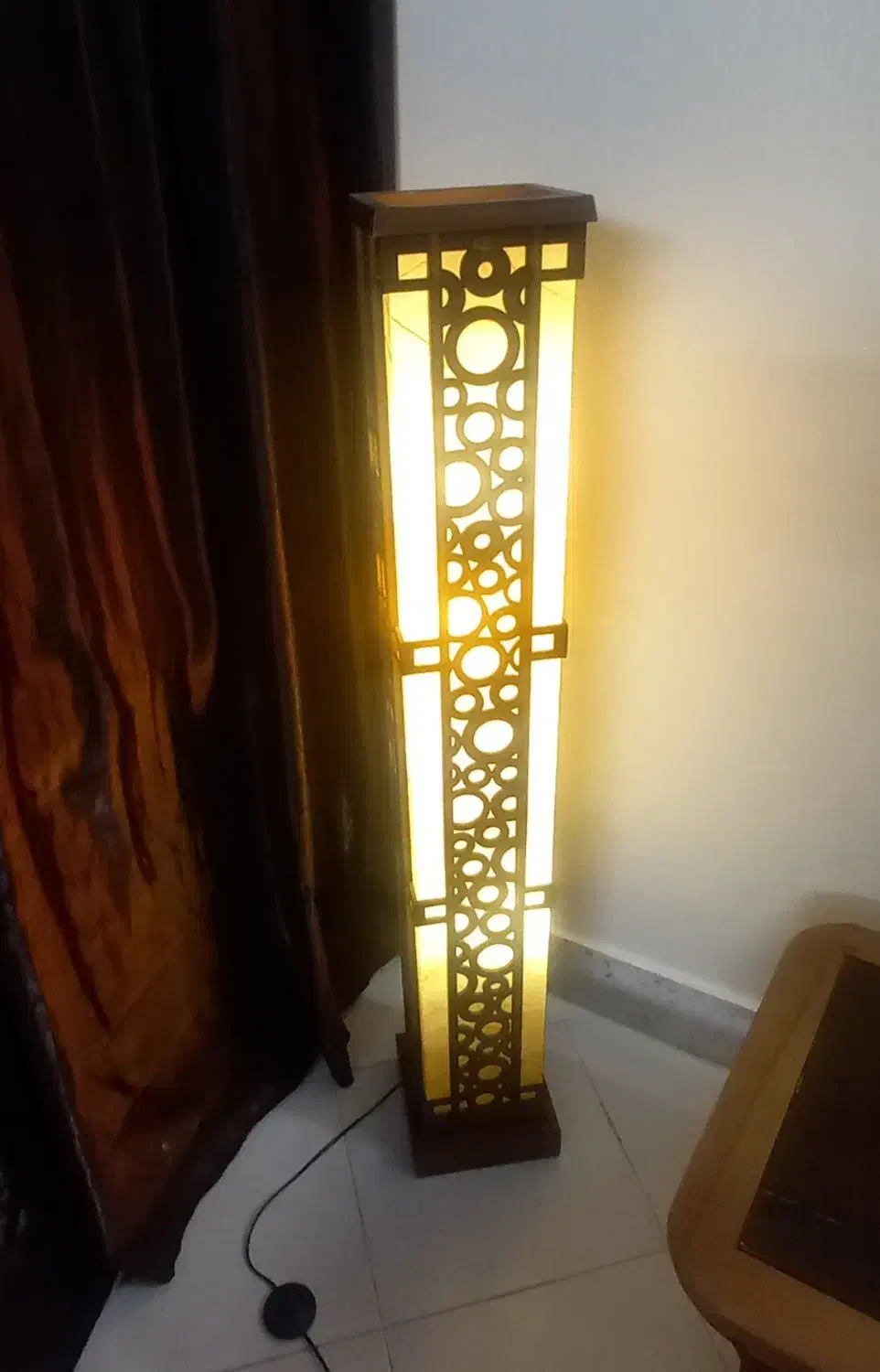 آباژور چوبی مدل امپایر(نگارستان)|چراغ خواب و آباژور|اصفهان, مهدی آباد|دیوار