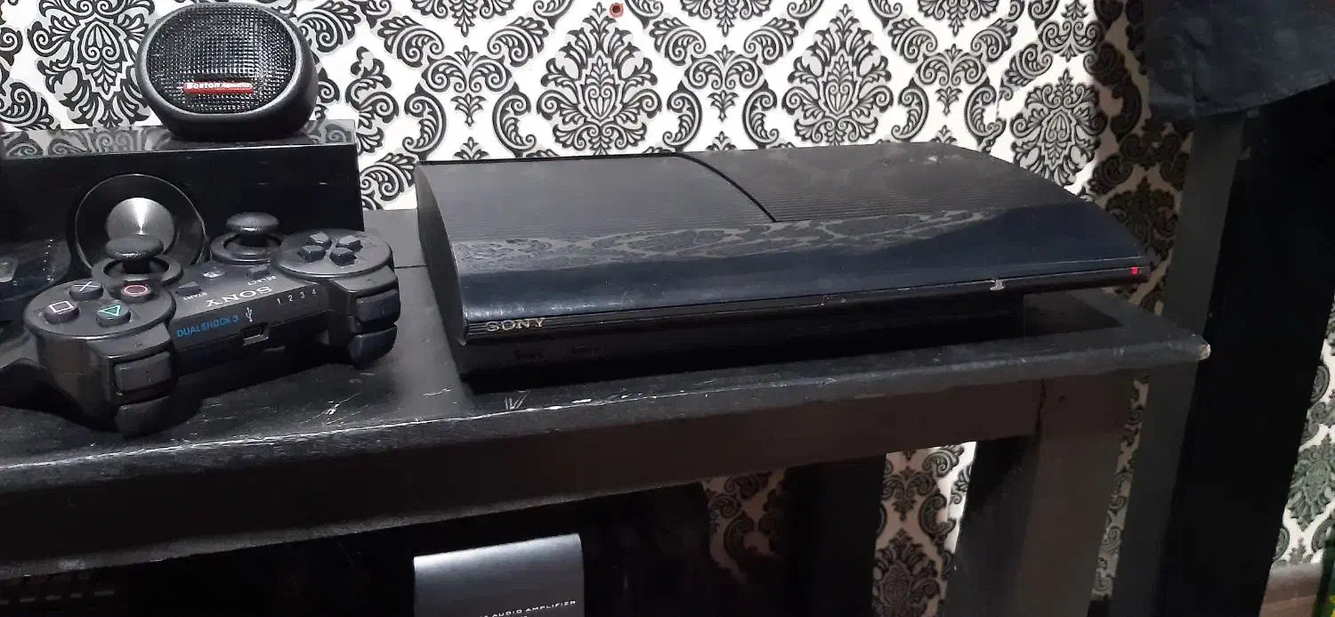 پلی استیشن ۳ سوپر اسلیم ۵۰۰ گیگ .فول گیم ۲ دسته|کنسول، بازی ویدئویی و آنلاین|پاکدشت, شهرک امام رضا|دیوار