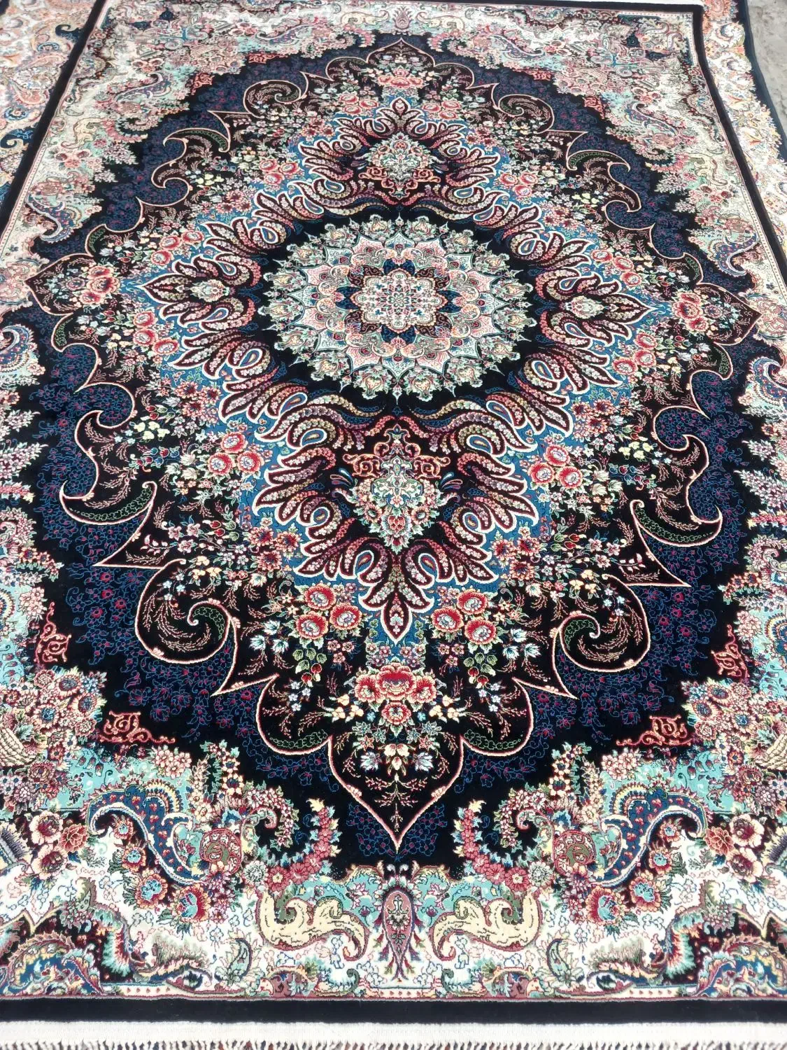 دوتخته فرش ۹متر ملورین ۷۰۰ شانه تمام نخ|فرش|ورامین, ریحان آباد|دیوار