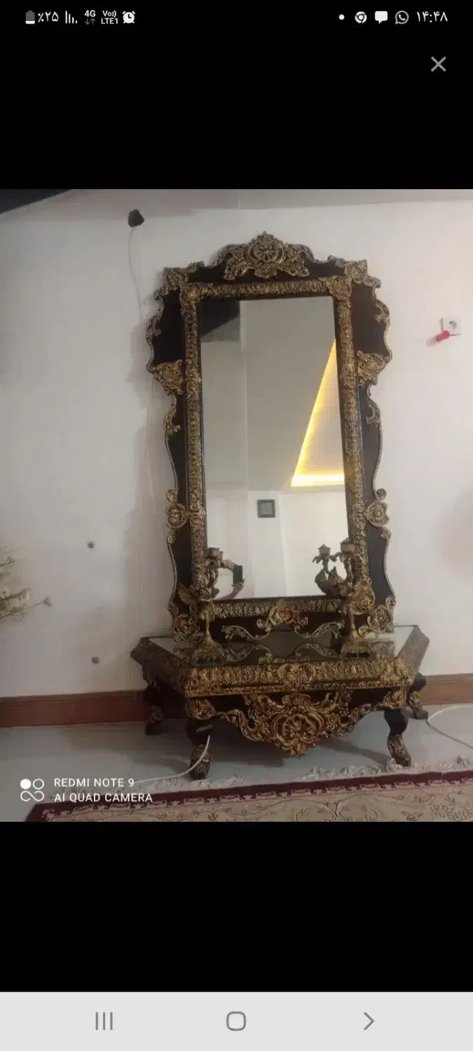 آینه وکنسول|بوفه، ویترین، کنسول|فسا, |دیوار