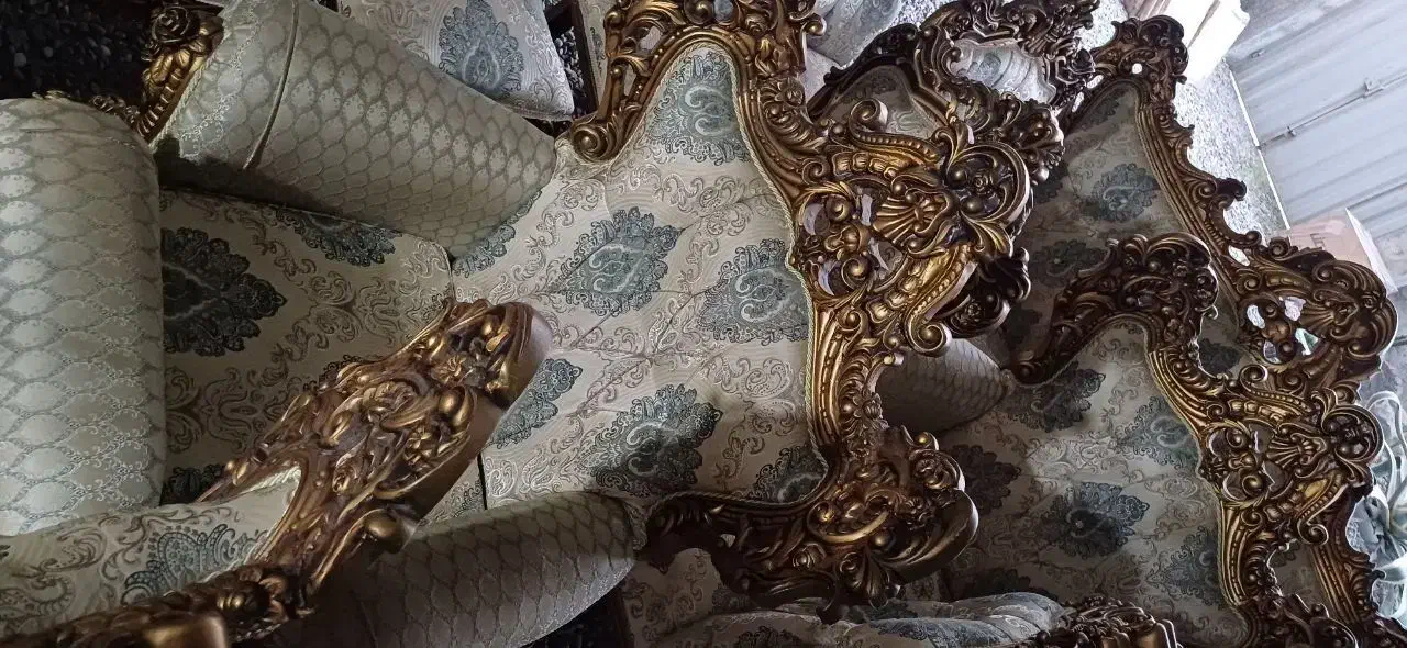 مبل ۹ نفره میز غذا خوری ۸ نفره و میز وسط|مبلمان خانگی و میز عسلی|قائمشهر, |دیوار