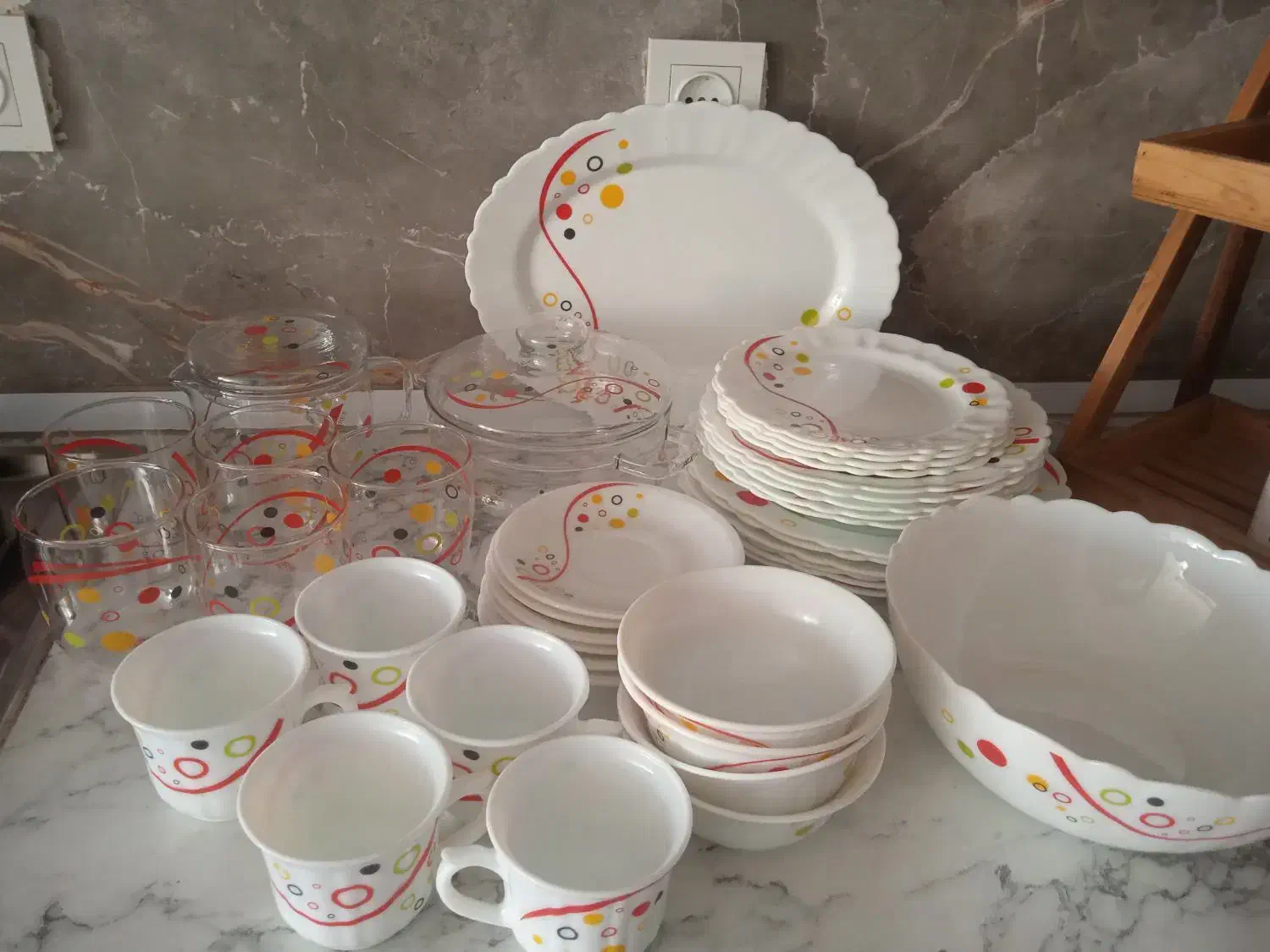 سرویس آرکوپال|ظروف سرو و پذیرایی|سبزوار, پیروزی|دیوار