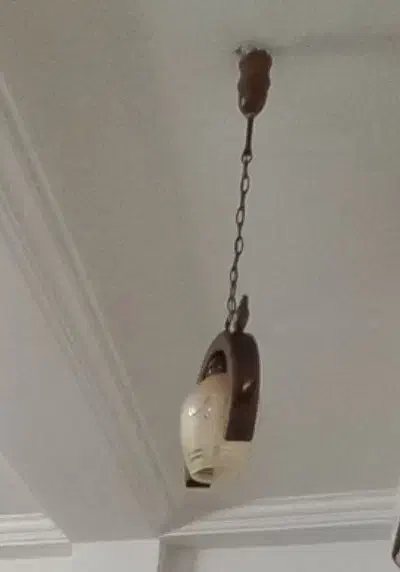 لوستر چوبی زیبا|لوستر و چراغ آویز|رشت, کوی مهر|دیوار