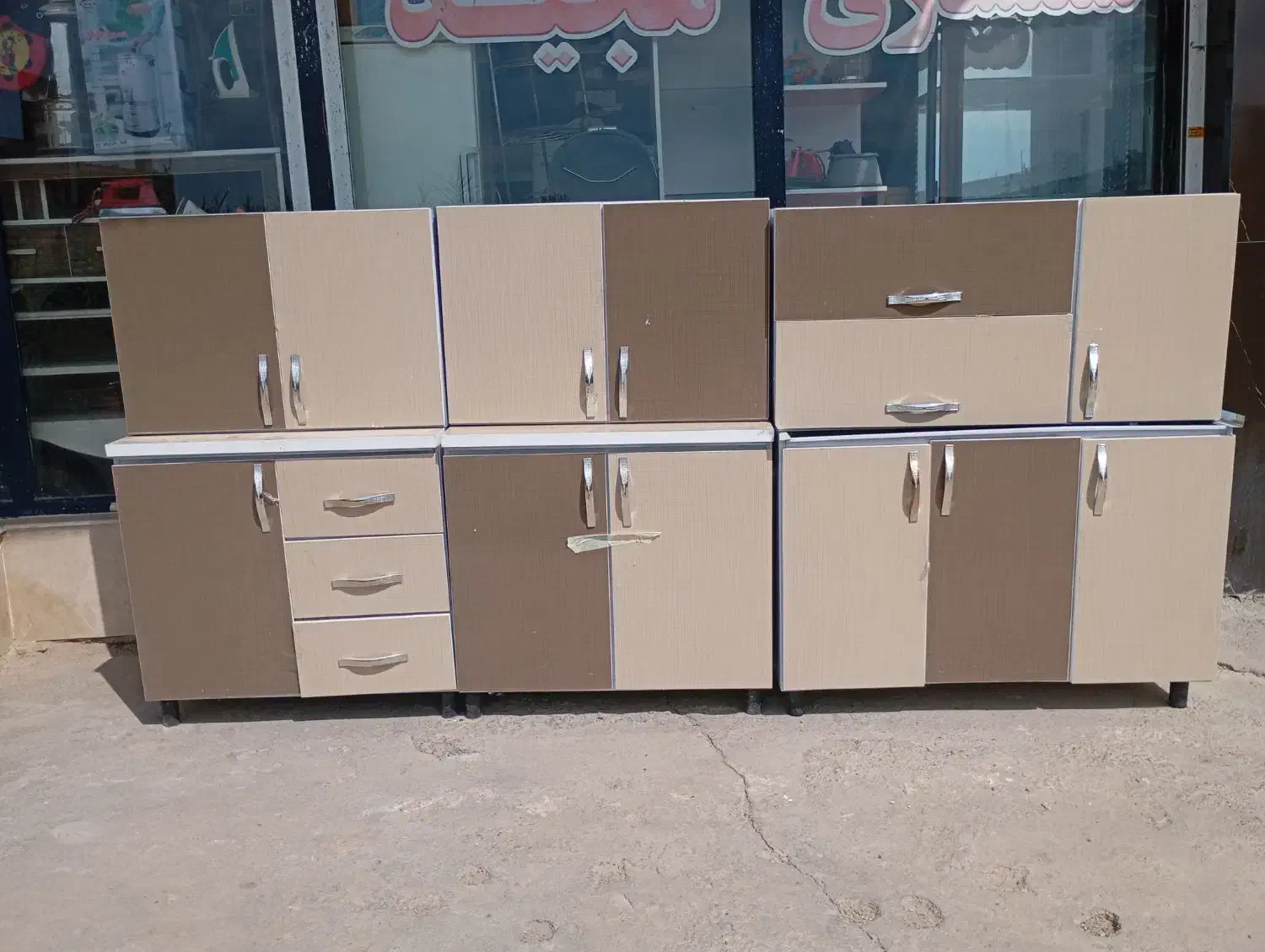 ۳متر۲۰کابینت پیش ساخته درام دی اف نواستفاده نشده|عمده‌فروشی|گنبد کاووس, |دیوار