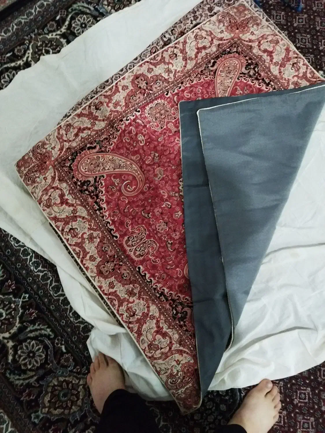 رو میزی طرح شاه عباسی|پرده، رانر، رومیزی|مشگین شهر, |دیوار