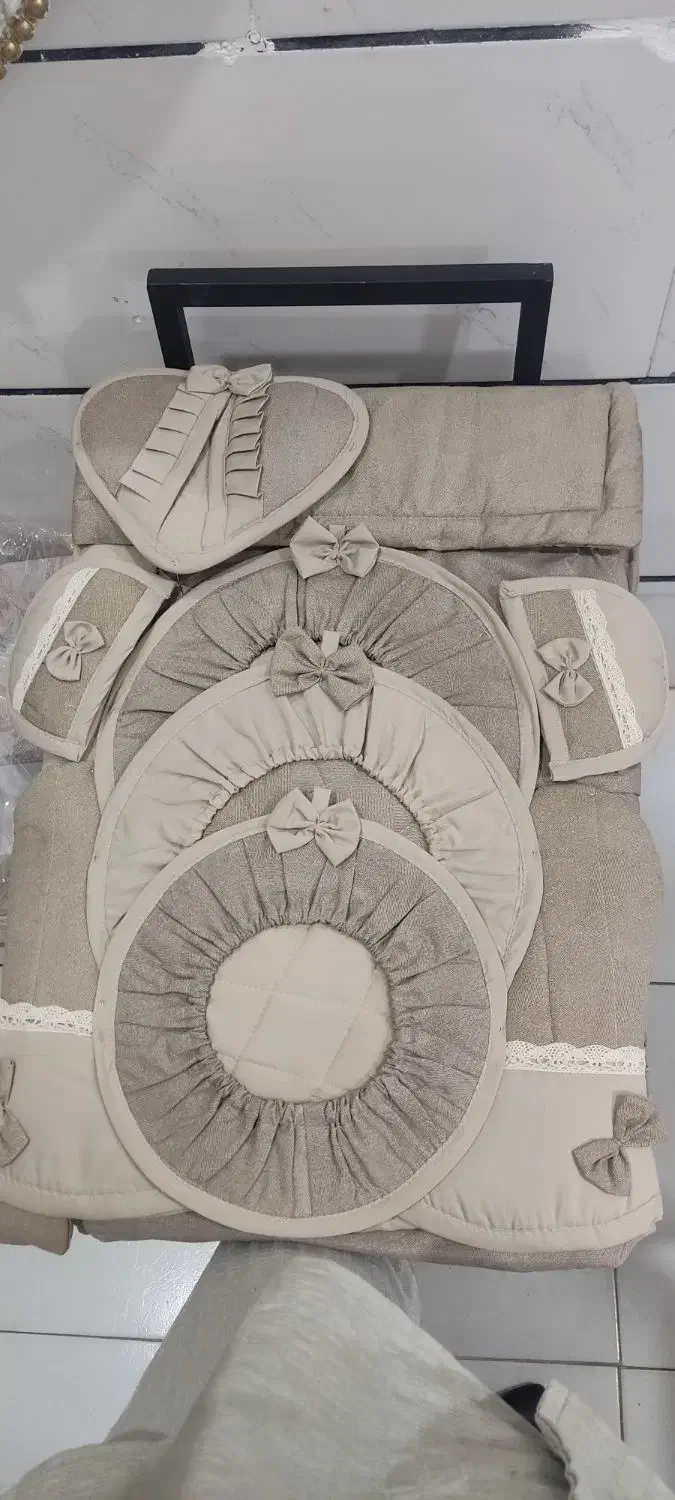 سرویس دمکنی عروس|سفره، حوله، دستمال آشپزخانه|قزوین, |دیوار