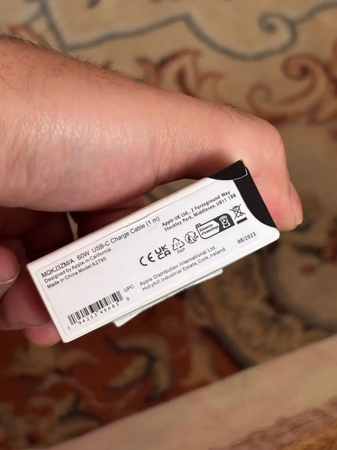 کابل شارژ ۶۰ وات اورجینال اپل|لوازم جانبی موبایل و تبلت|بوشهر, |دیوار