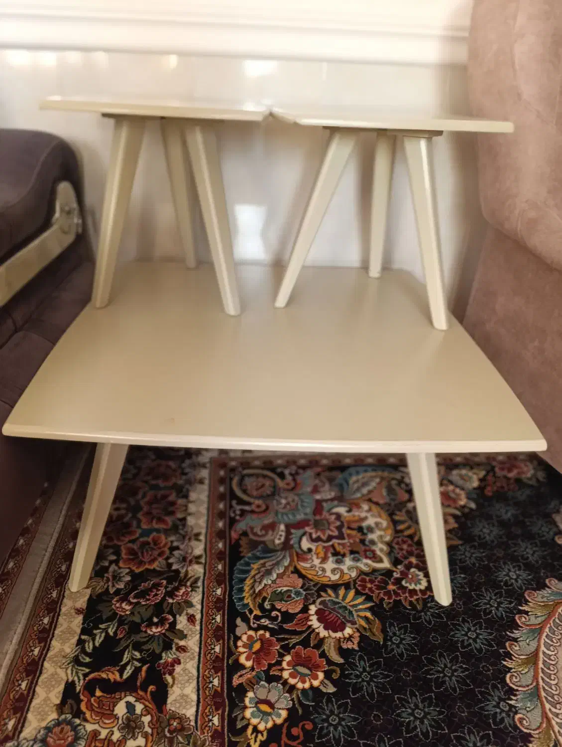 میزجلومبلی با4تاعسلی|مبلمان خانگی و میز عسلی|گرگان, |دیوار