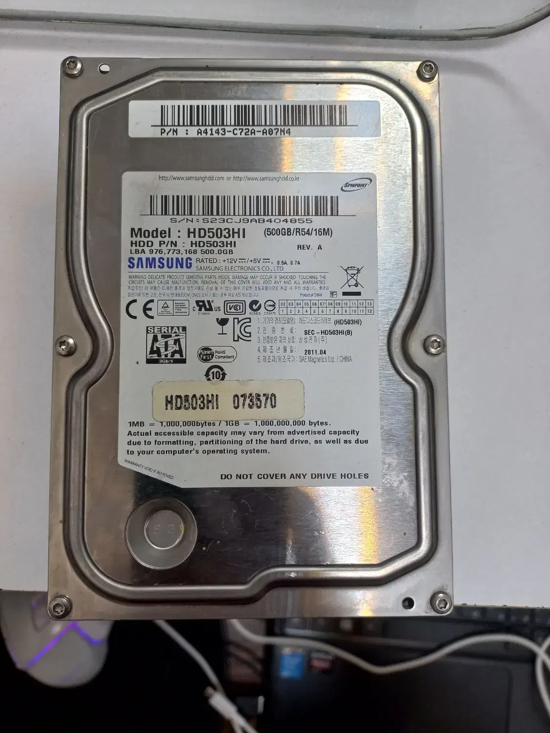 انواع هارد دست دوم درحد(درصد سلامتی ۱۰۰٪)|قطعات و لوازم جانبی رایانه|ارومیه, |دیوار