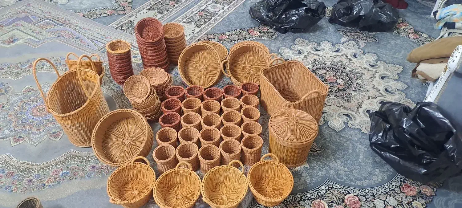 سبد حصیری پلاستیک|صنایع دستی و سایر لوازم تزئینی|مشهد, عنصری|دیوار