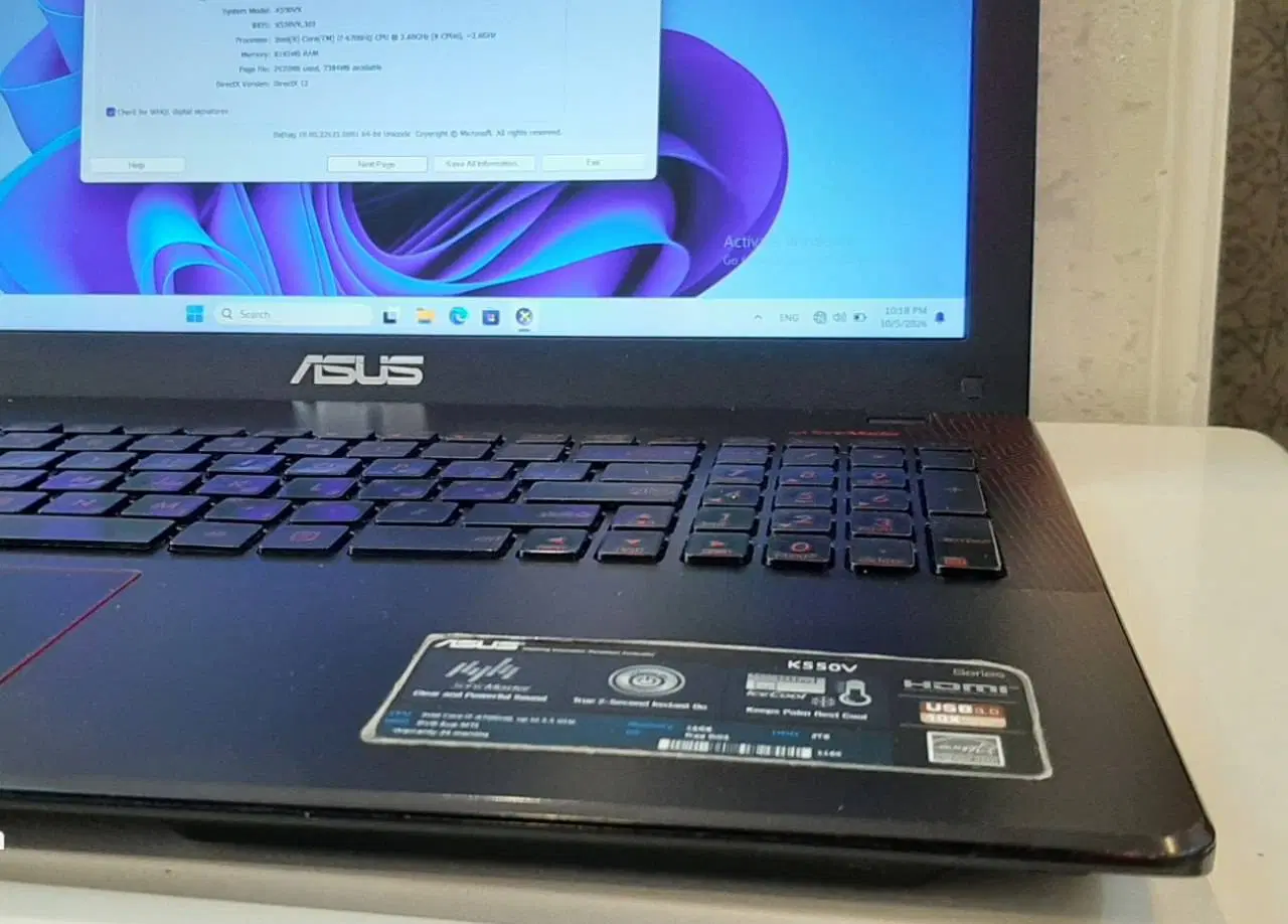 ASUS K550 VX|رایانه همراه|تهران, جیحون|دیوار
