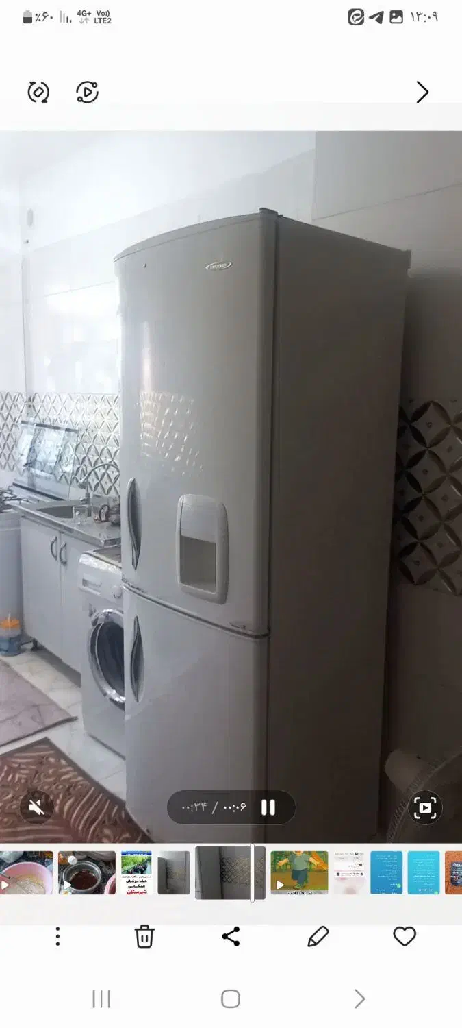 یخچال در حدنو.درحال کارکردن.بدون تعمیر قیمت 6500|یخچال و فریزر|رباطکریم, رباطکریم|دیوار