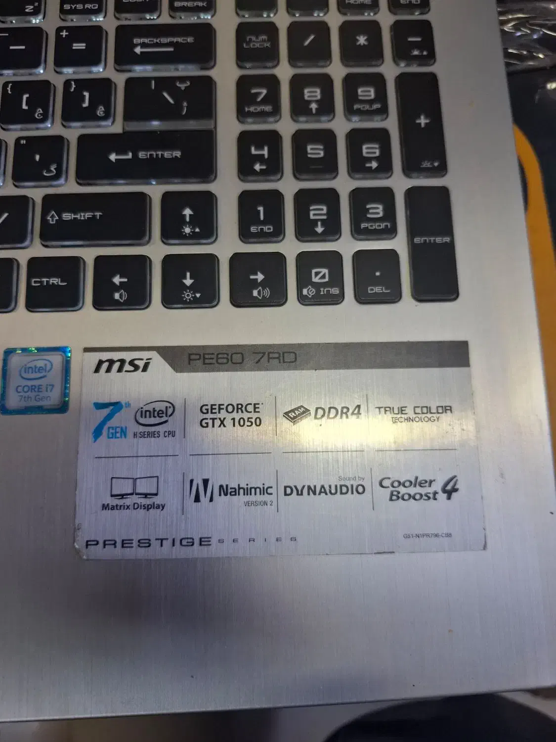 لبتاپ گیمینگ msi i7 نسل ۷ سری HQ|رایانه همراه|تهران, شهرک فردوس (حسینی)|دیوار