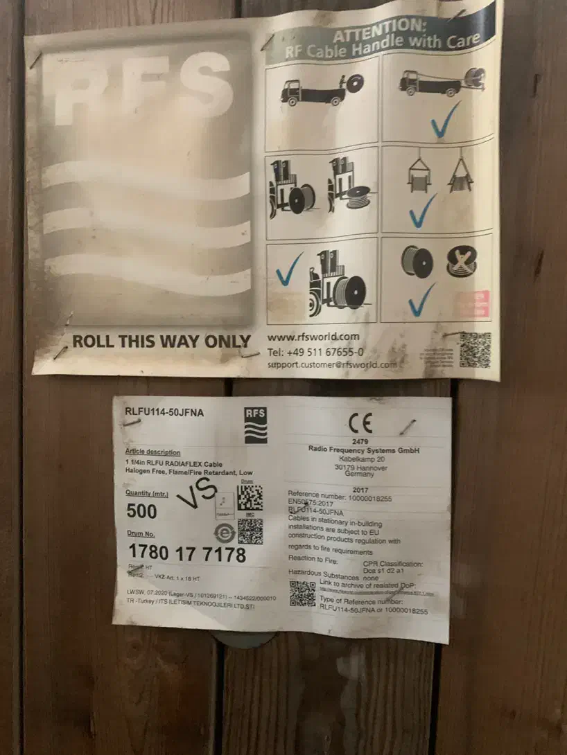 کابل فیدر مخابراتی ۱/۴-۱ برند RFS آلمان ویژه معدن|مودم و تجهیزات شبکه|تهران, سنائی|دیوار