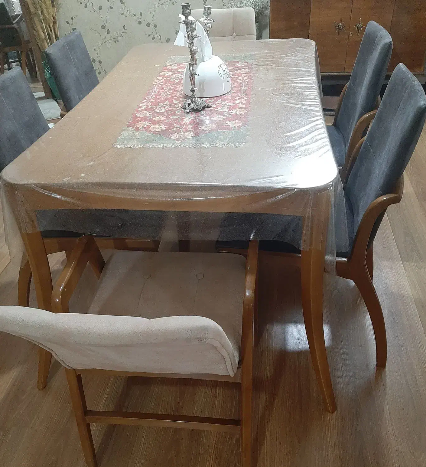 میزناهارخوری ۶نفره|میز و صندلی غذاخوری|نجف‌آباد, ویلاشهر|دیوار