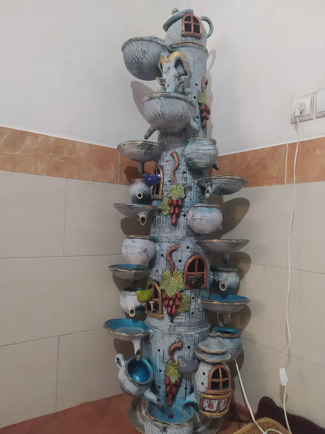 آبنما خانگی دومتری|مجسمه، تندیس، ماکت|قم, کلهری|دیوار