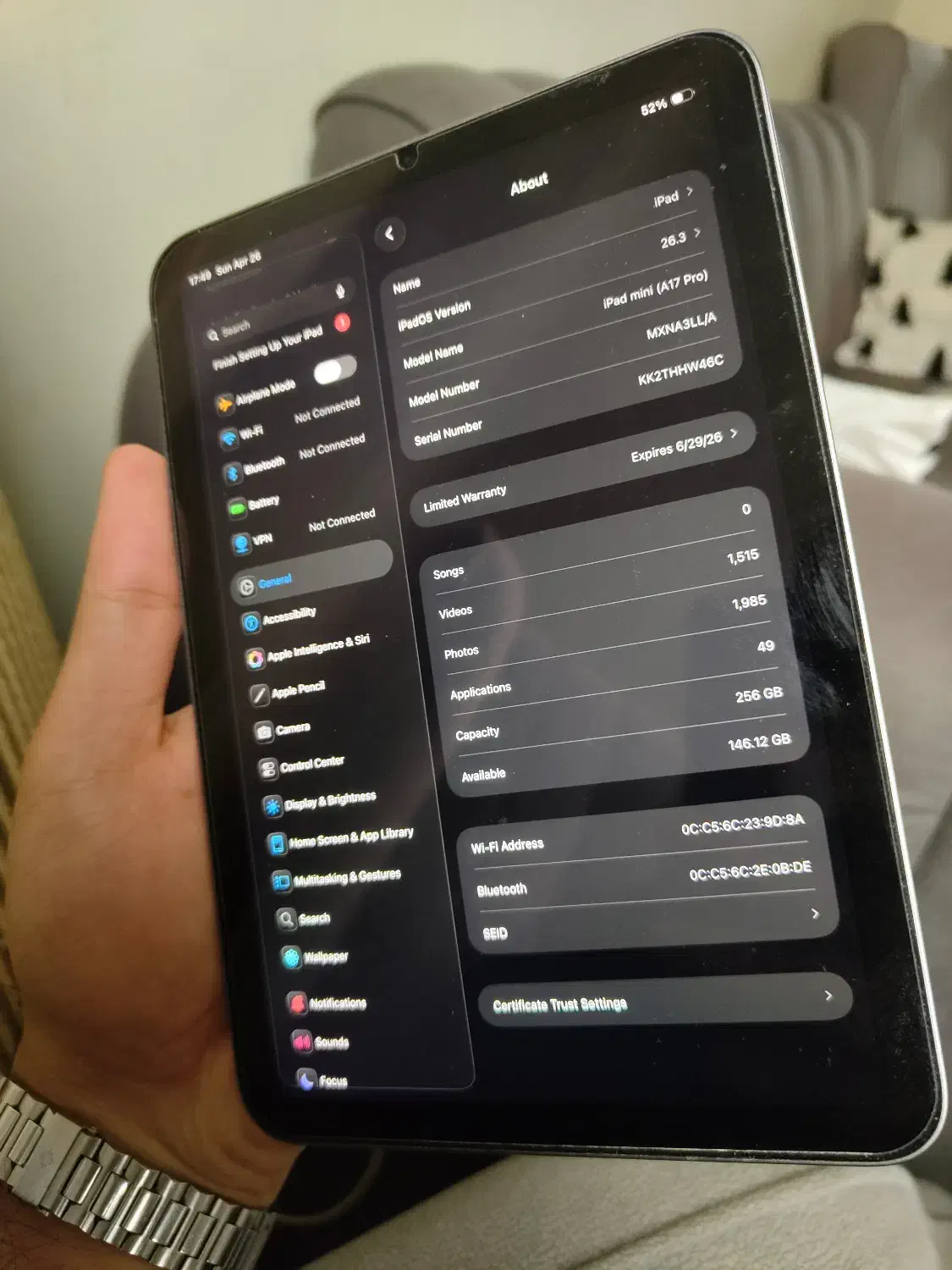 iPad mini7 256GB LLA|تبلت|تهران, سلسبیل شمالی|دیوار