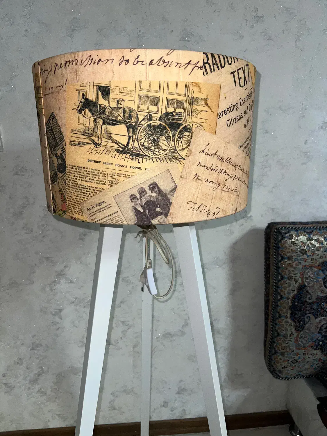 آباژور ۳ پایه|چراغ خواب و آباژور|قزوین, |دیوار