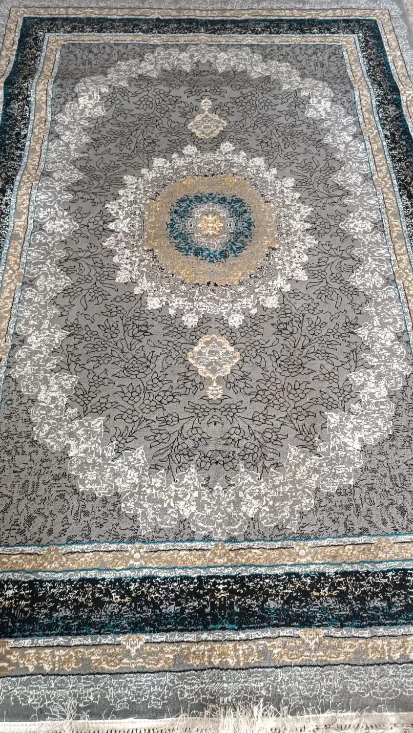 جفت(۲عدد) فرش شش متری طوسی تمیز و سالم|فرش|بیرجند, |دیوار