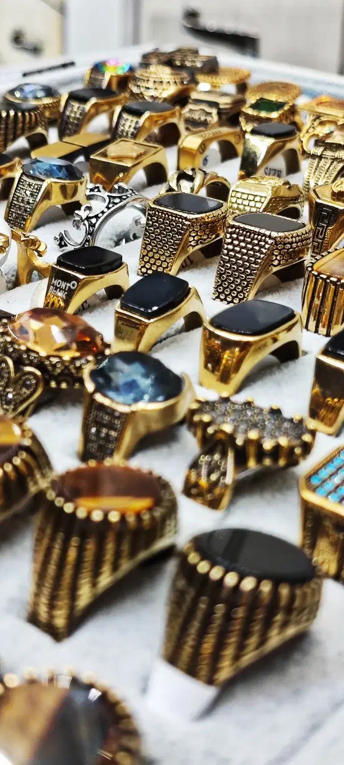 انگشتر سوپر استیل مردانه طلایی|بدلیجات|قم, ارم|دیوار