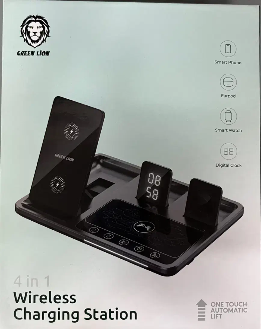 شارژر بیسیم ۴ در ۱ گرینلاین (Green Lion 4 in 1 )|لوازم جانبی موبایل و تبلت|قزوین, |دیوار