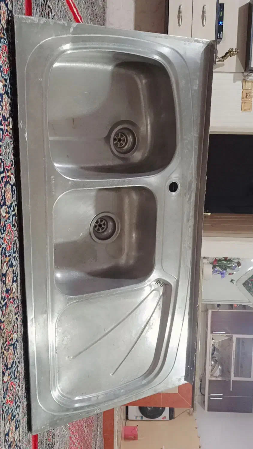 سینک ظرف شوی|آب‌چکان و نظم‌دهنده ظروف|بروجرد, |دیوار