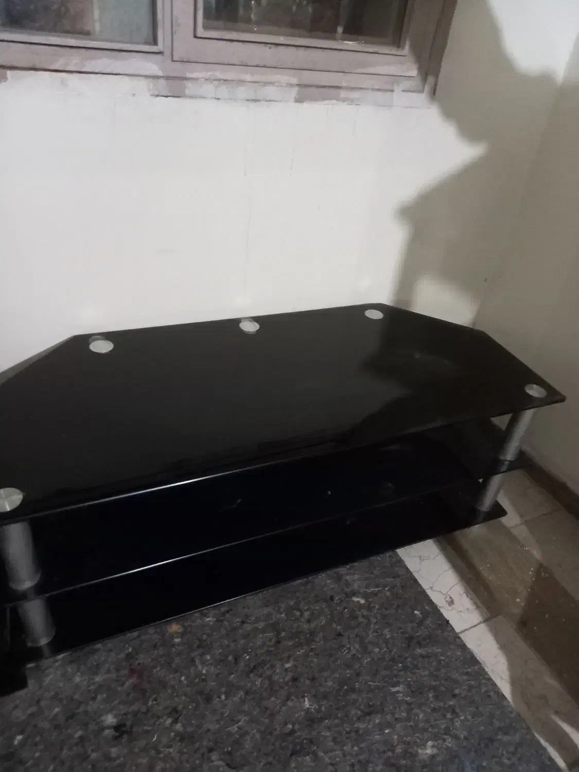 ۳عددمیز تلویزیون شیشه میرال شیک امروزی،تک یا یکجا|میز تلویزیون|صفادشت, |دیوار