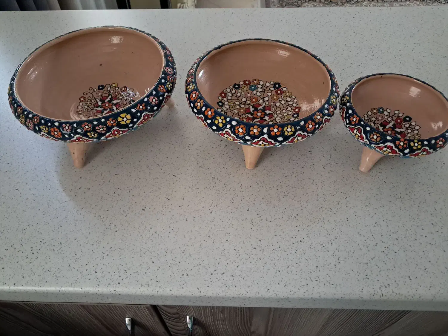 ظروف سفالی میناکاری|صنایع دستی و سایر لوازم تزئینی|ری, دیلمان|دیوار