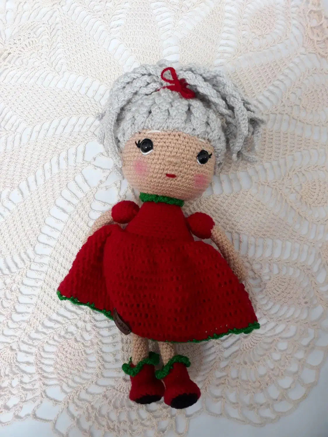 عروسک دختر بافتنی زربانو|اسباب‌بازی بچه|ورامین, ورامین|دیوار