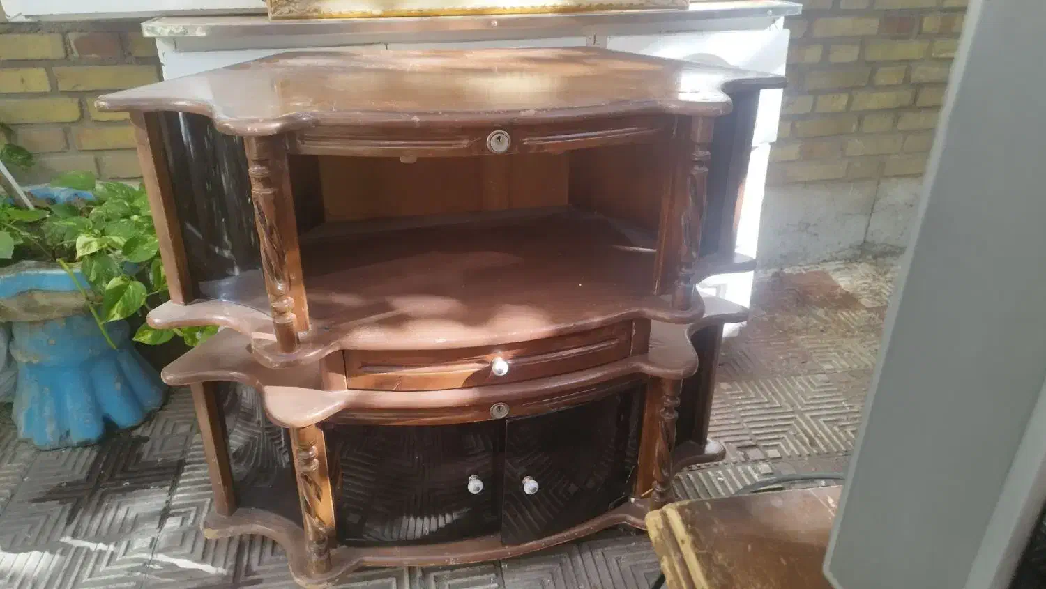 میز تلویزیون چوبی|میز تلویزیون|تبریز, |دیوار