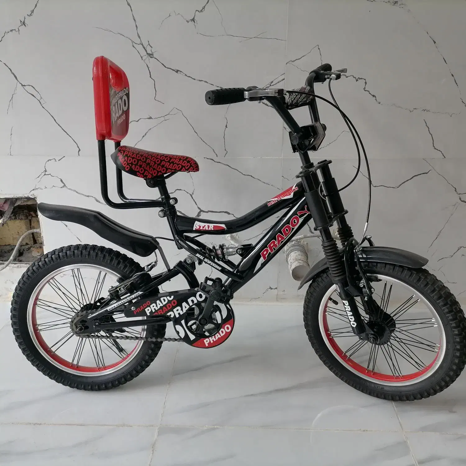 دوچرخه 16 فنر دار جلو و عقب|دوچرخه، اسکیت، اسکوتر|قم, پردیسان|دیوار